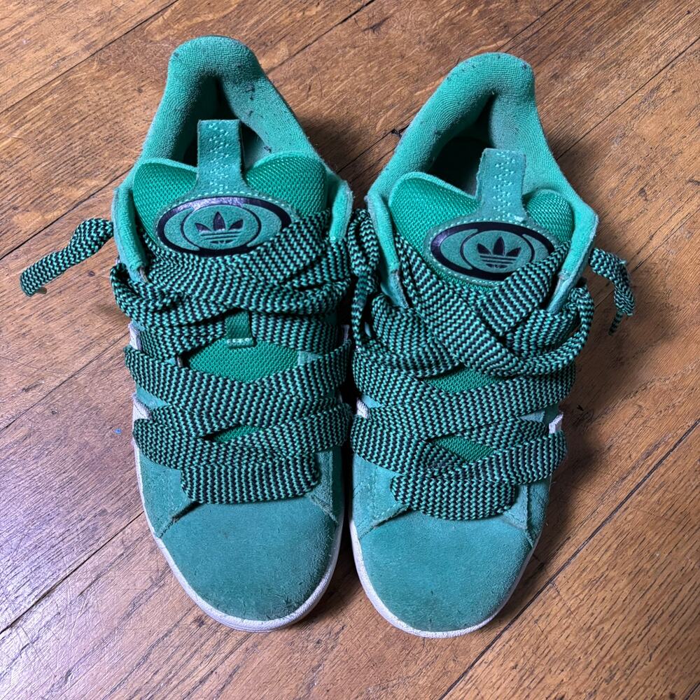 Adidas campus 00S surf green chunky skateboard shoes school sneakers size 9